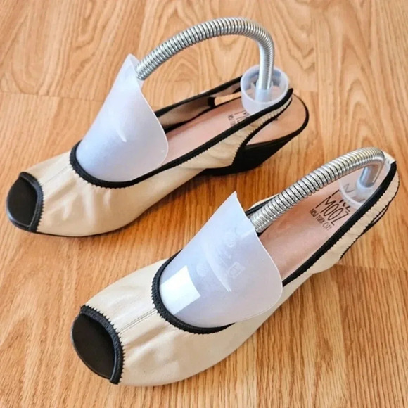 Miz Mooz Dory Leather Slingback Platform Wedge Open Toe Tan Sandal Shoes Size 9. - Picture 3 of 14